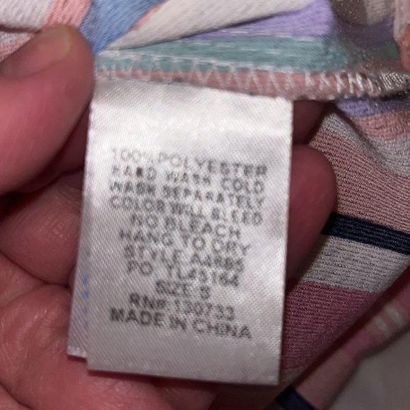 Umgee Striped Bell sleeve Top Size Small - Picture 7 of 7